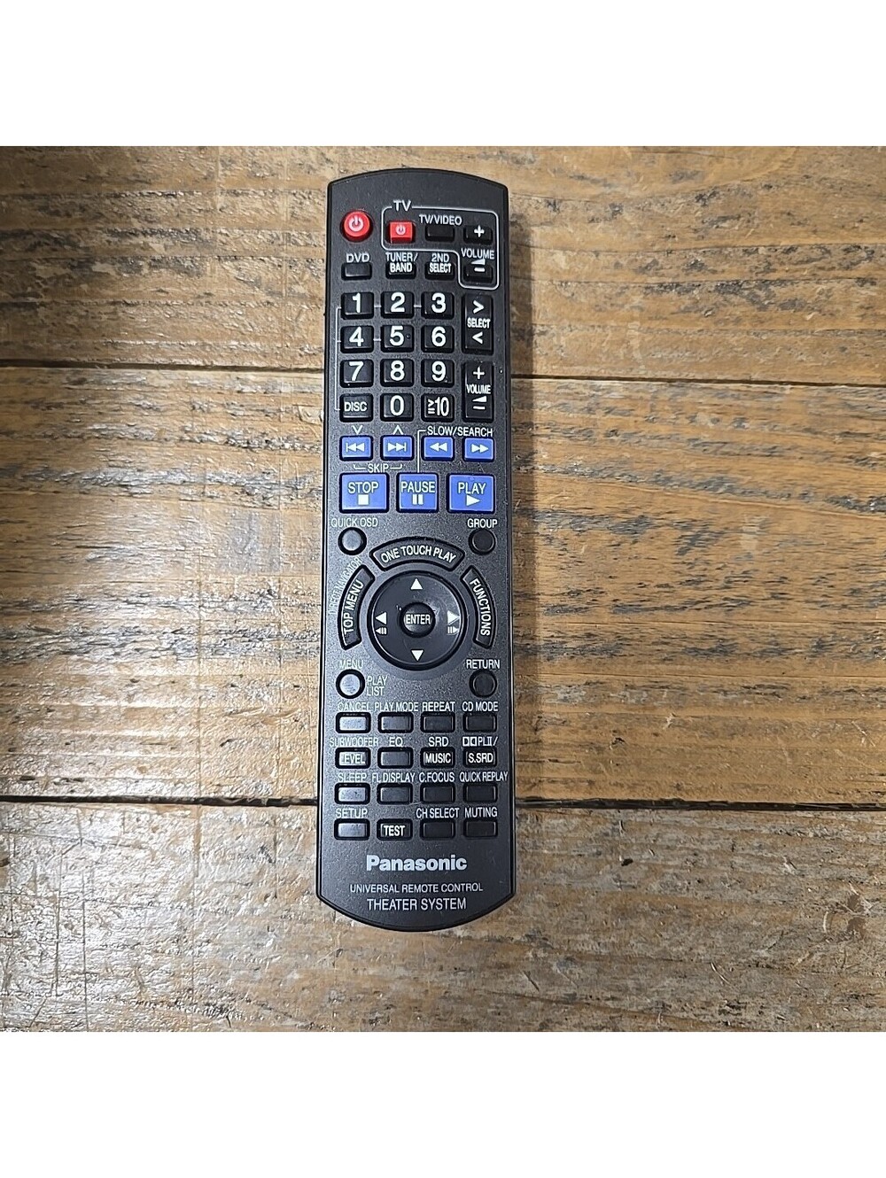 GENUINE PANASONIC EUR7662YW0 DVD HOME THEATER SYSTEM REMOTE - SC-PT750, SC-PT753